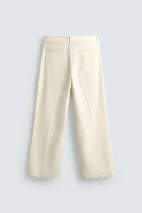 COTTON - LINEN PLEATED PANTS
