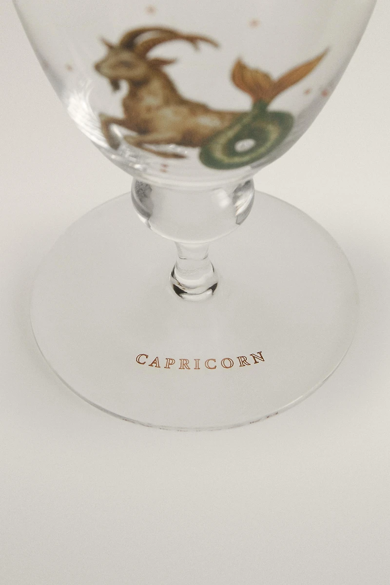 CAPRICORN ZODIAC GLASS | MARISA BERENSON