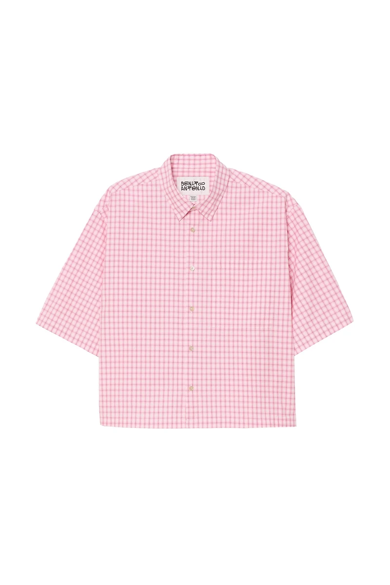 PLAID BOXY FIT SHIRT