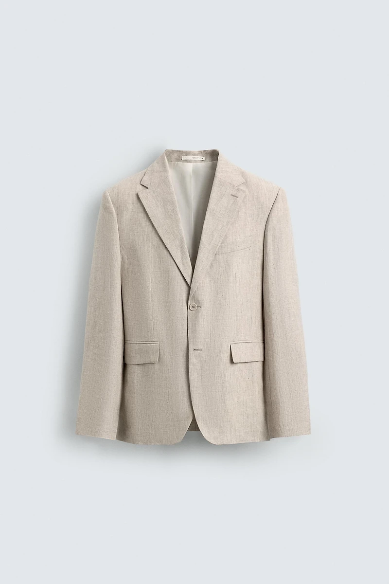 100% LINEN SUIT BLAZER