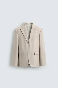 100% LINEN SUIT BLAZER