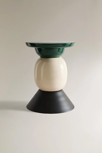 SHINY MATTE SIDE TABLE X COLLAGERIE