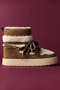 COMBINATION SHEARLING ANKLE BOOTS