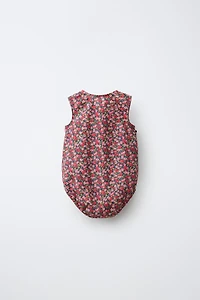 FLORAL PRINT ROMPER MADE WITH LIBERTY FABRIC
