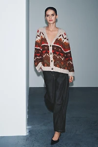 GILET EN MAILLE JACQUARD