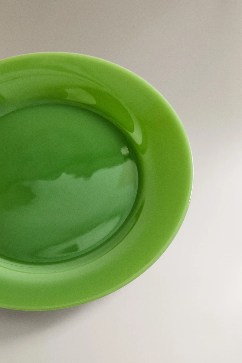 GLASS DESSERT PLATE