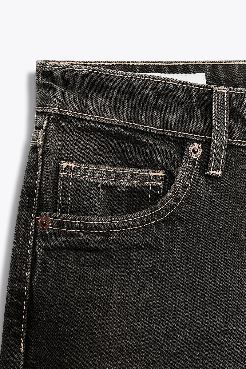 TRF LOW RISE WIDE LEG JEANS