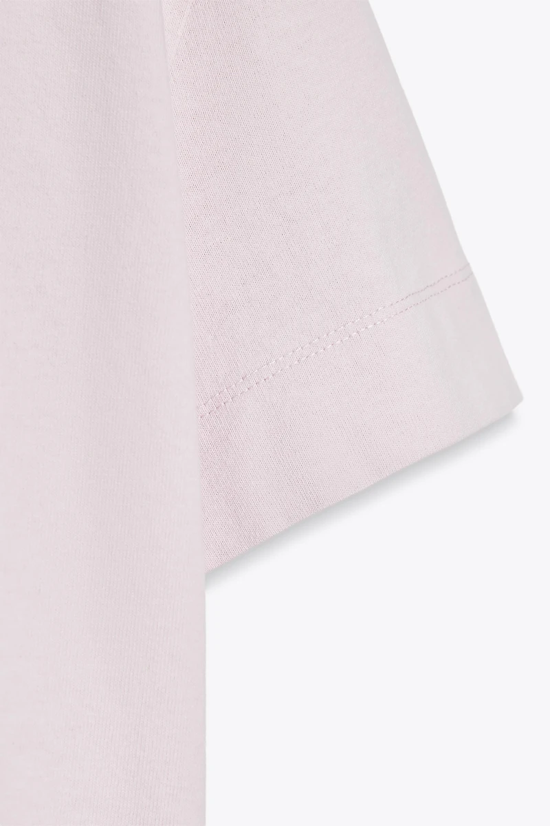 SHORT SLEEVE TEXTURED COTTON T-SHIRT