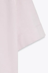 SHORT SLEEVE TEXTURED COTTON T-SHIRT