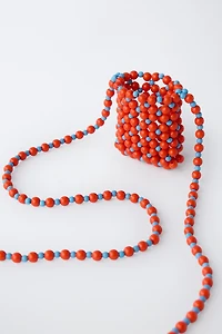LONG BEADED NECKLACE