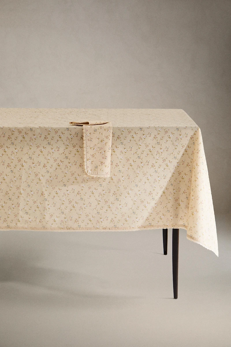 NAPPE COTON FLEURS