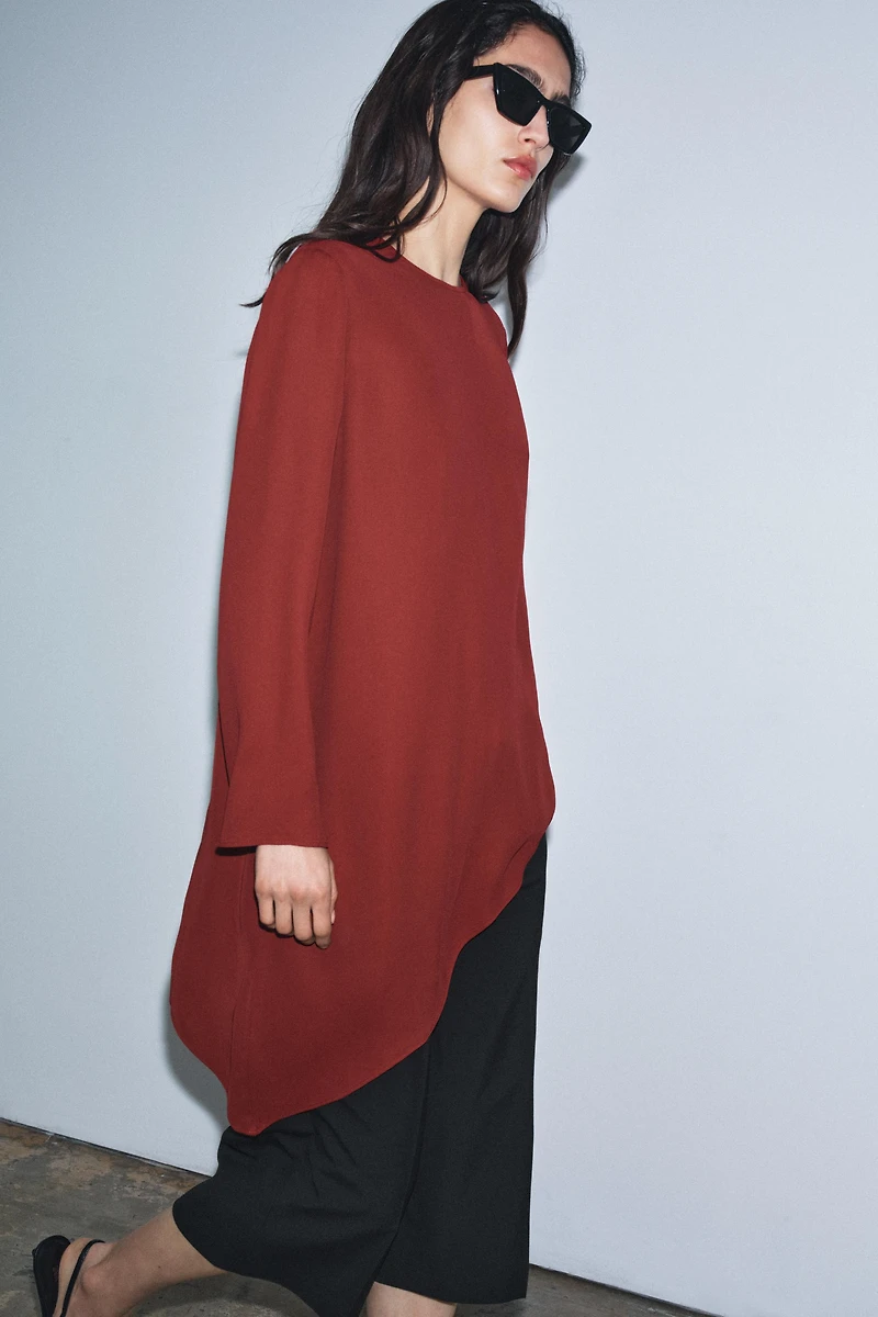 ZW COLLECTION ASYMMETRIC FLOWY TOP