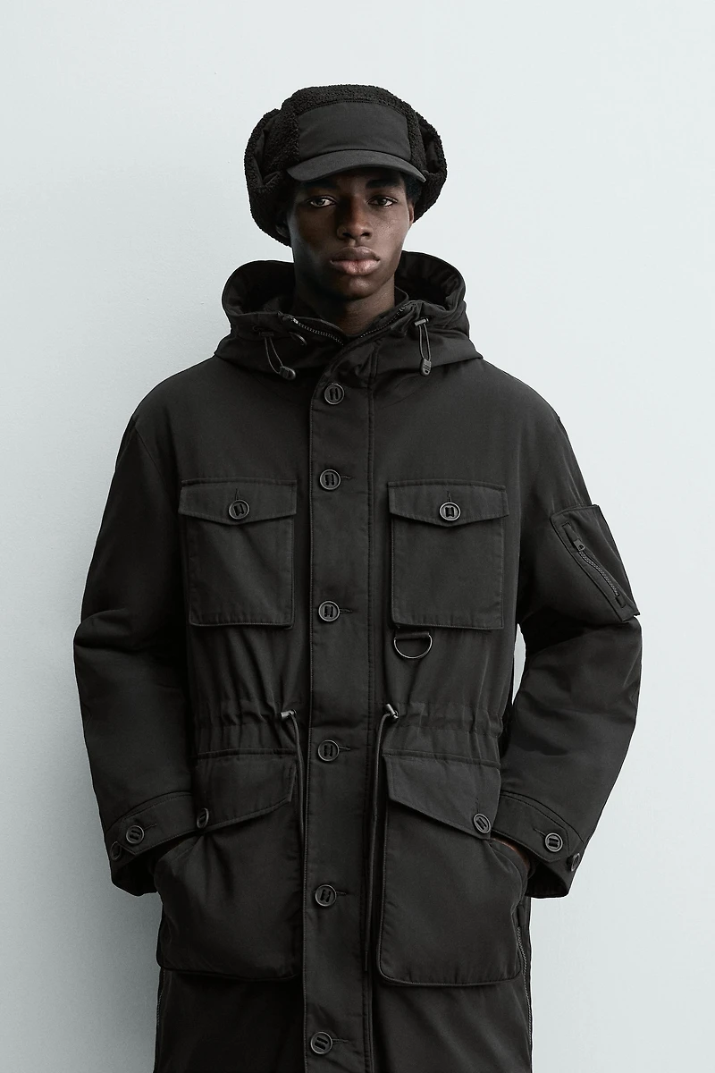 WATER REPELLENT PADDED TECHNICAL PARKA