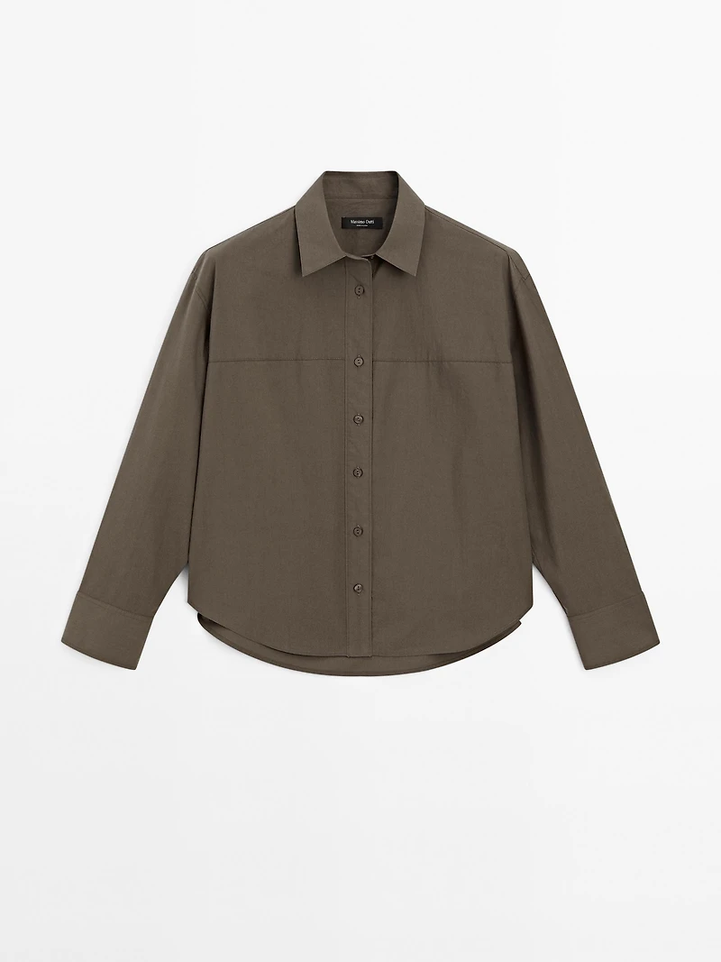 100% cotton shirt with seam detail