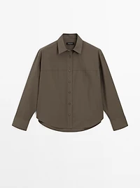 100% cotton shirt with seam detail