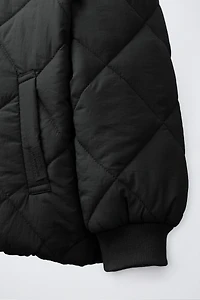 WATER REPELLENT PADDED BOMBER JACKET