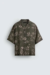 RELAXED FIT FLORAL PRINT SHIRT