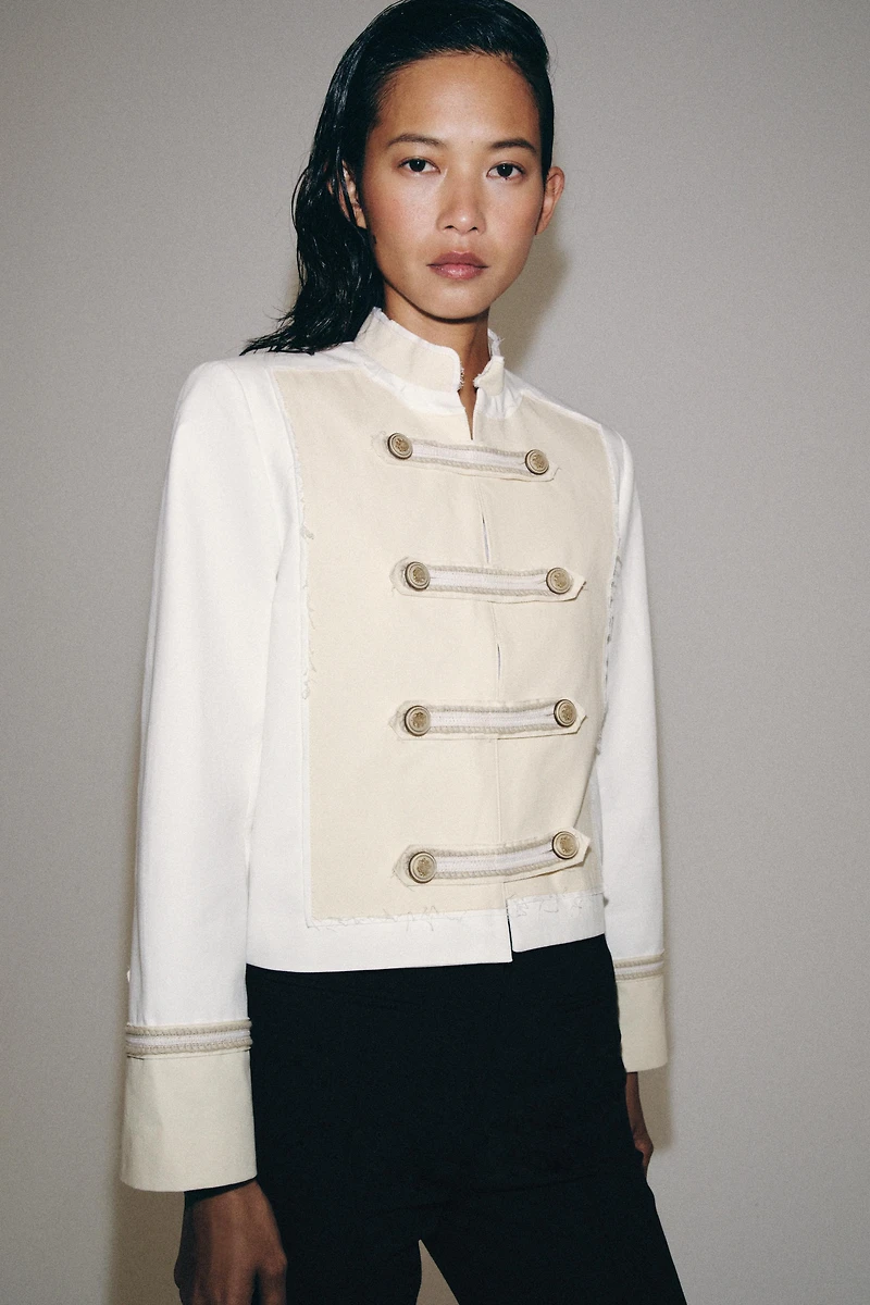 ZW COLLECTION JACKET WITH BUTTON DETAILS