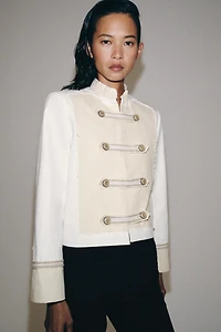 ZW COLLECTION JACKET WITH BUTTON DETAILS