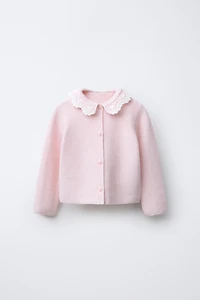 CROCHET COLLAR CARDIGAN