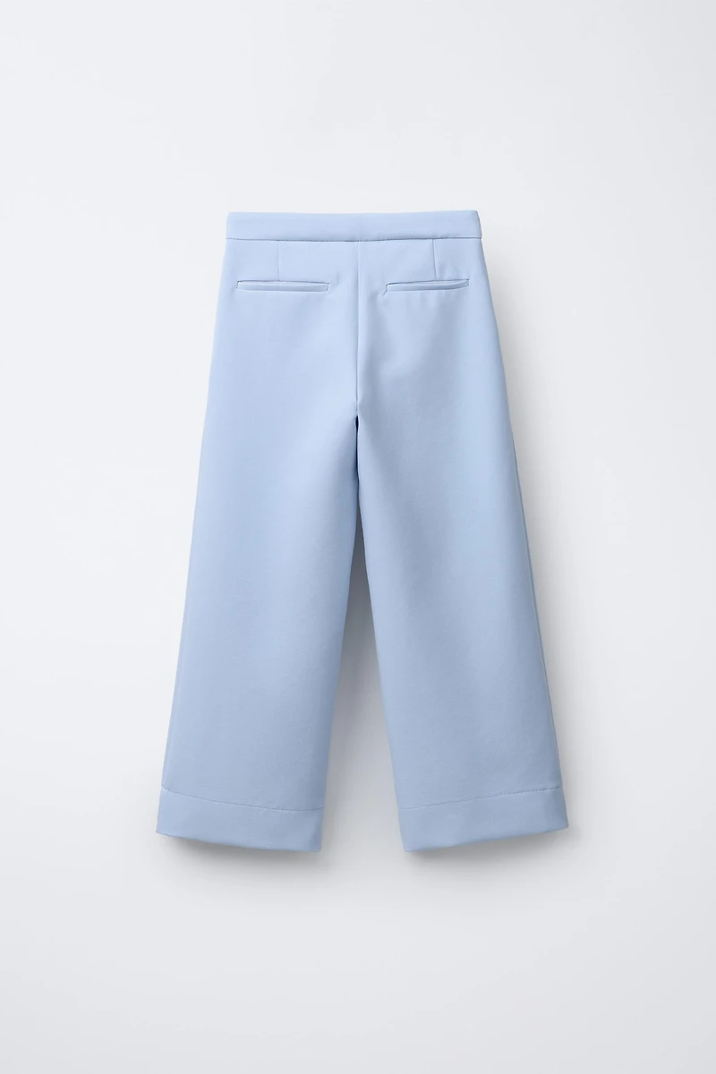 JEWEL BUTTON TAILORED PANTS