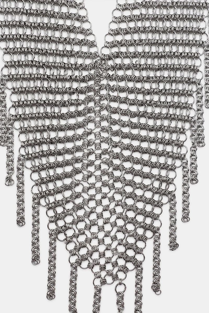 FRINGED RING MESH BELT