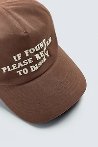 TEXT CAP HARRY LAMBERT FOR ZARA X DISNEY