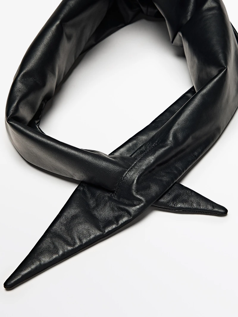 Nappa leather bandana