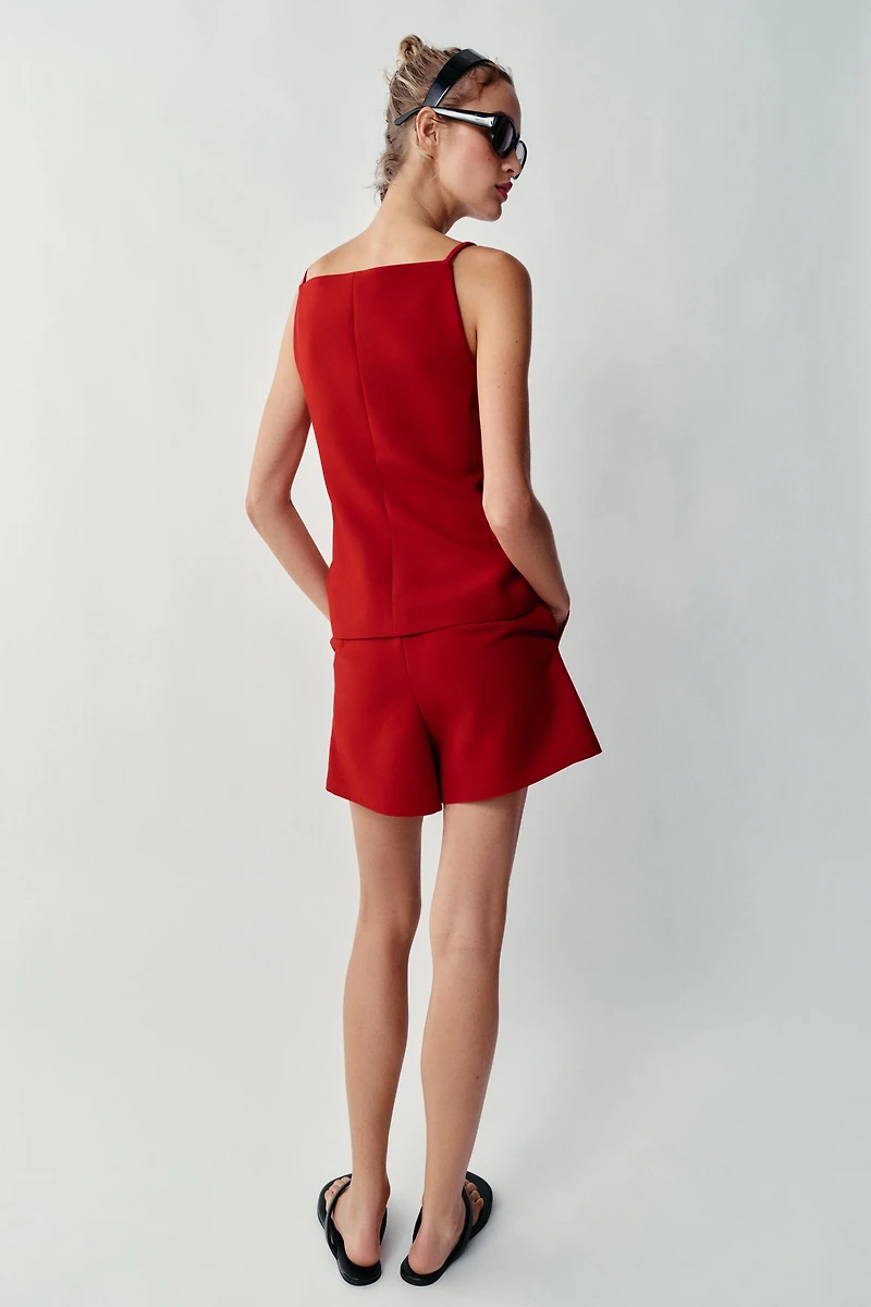 PLEATED SHORTS
