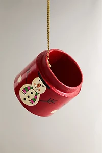 DÉCORATION SAPIN DE NOËL BOÎTE BONHOMME DE NEIGE