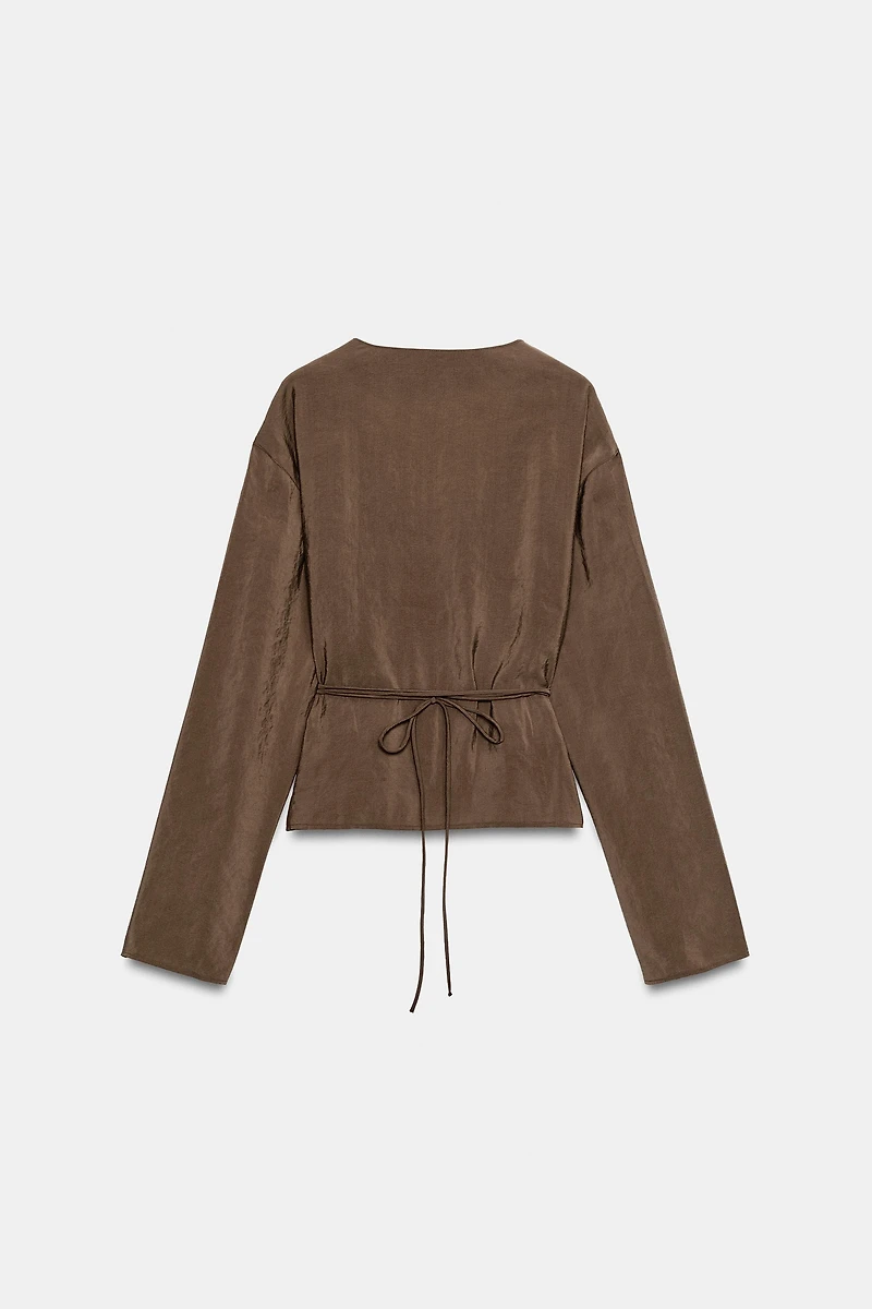 WRAP KIMONO SHIRT