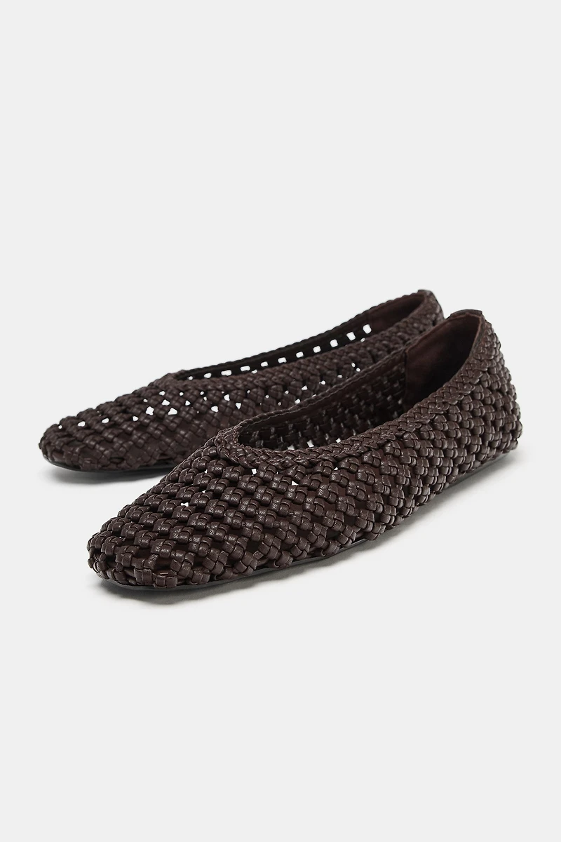 BRAIDED BALLET FLATS