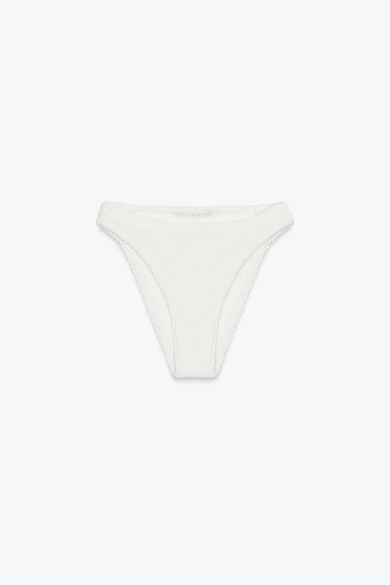TEXTURED BIKINI BOTTOMS