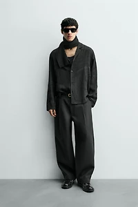 JACQUARD FLOWY SHIRT