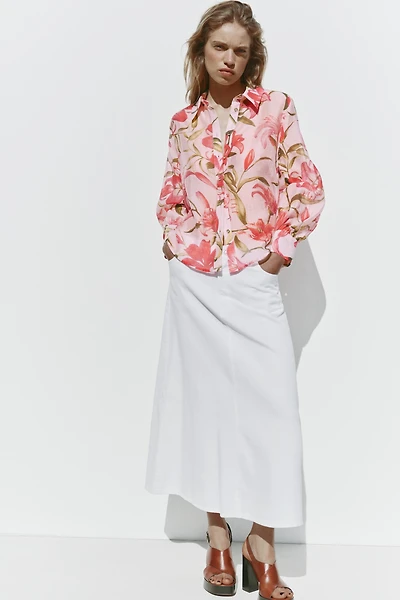 CHEMISE À IMPRIMÉ FLORAL