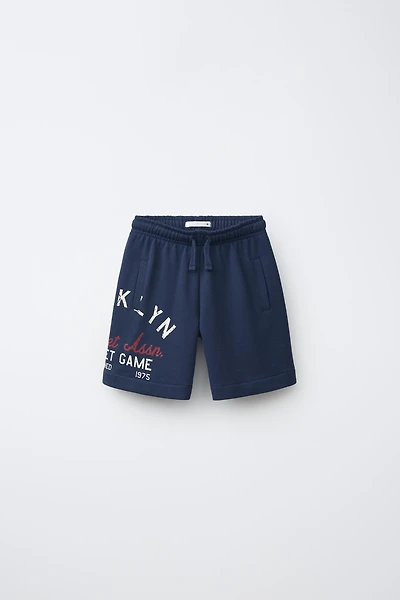 BROOKLYN PRINT JOGGER SHORTS