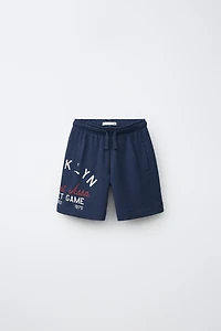 BROOKLYN PRINT JOGGER SHORTS