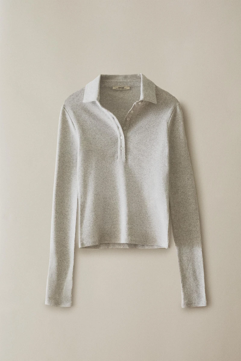 LONG SLEEVE POLO SHIRT