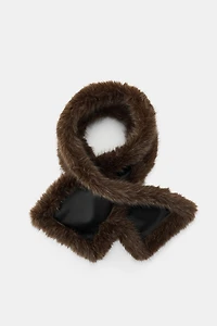COMBINATION FAUX FUR SCARF