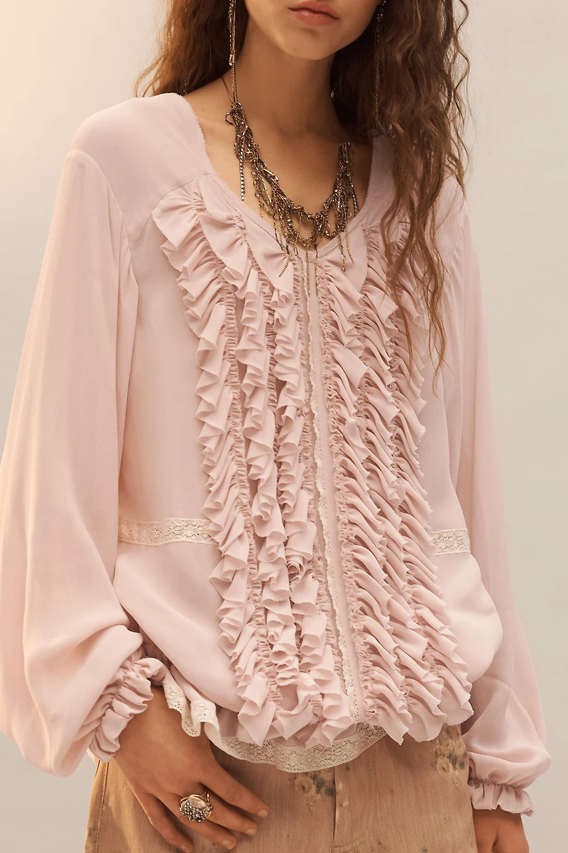 LIMITED EDITION LACE RUFFLE SHIRT