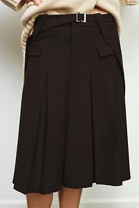 ZW COLLECTION PLEATED MIDI SKIRT