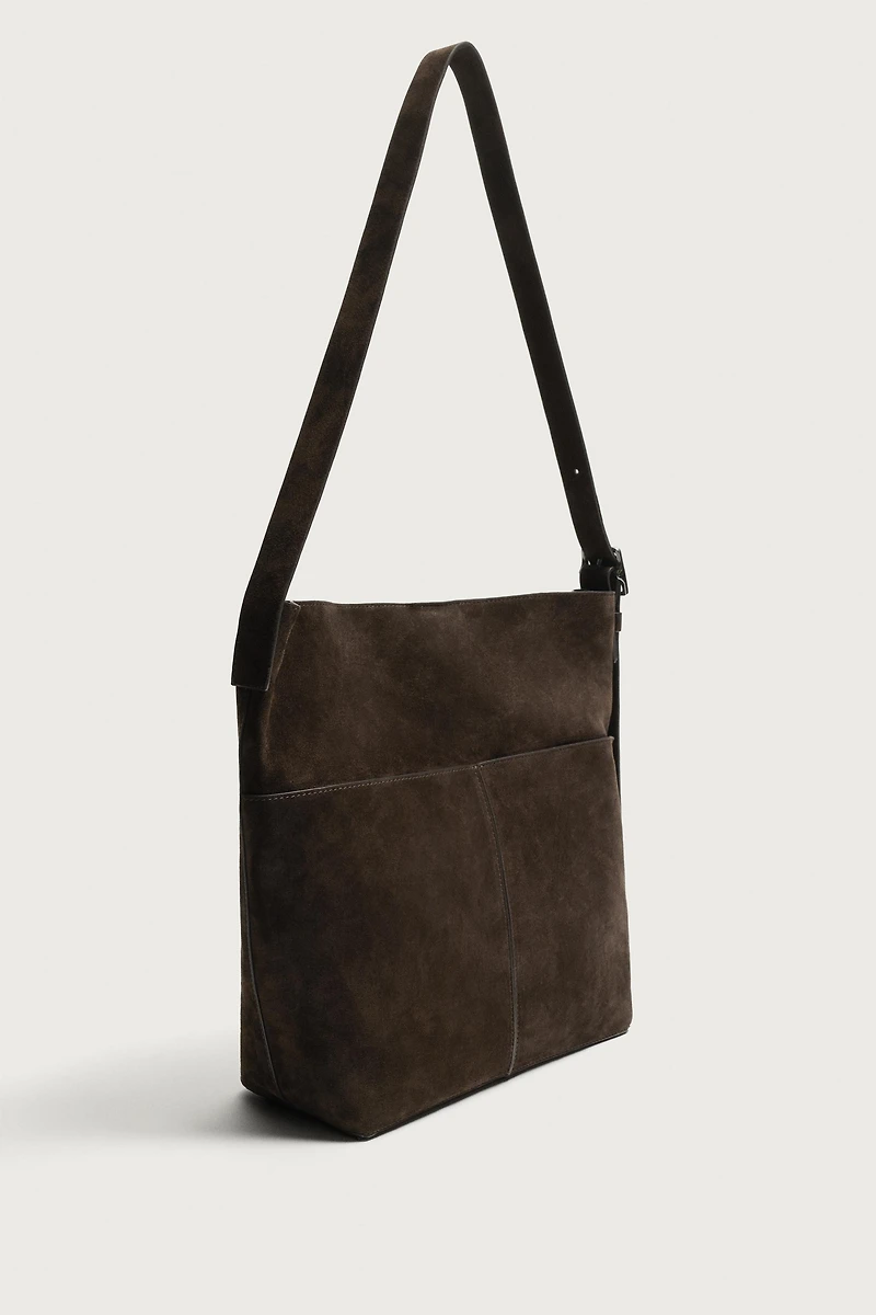 LEATHER SHOPPER BAG