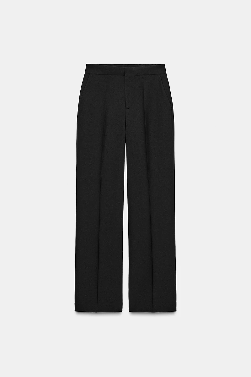 HIGH-WAISTED STRAIGHT LEG PANTS