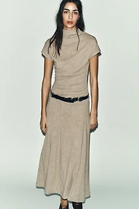 HIGH NECK MAXI DRESS