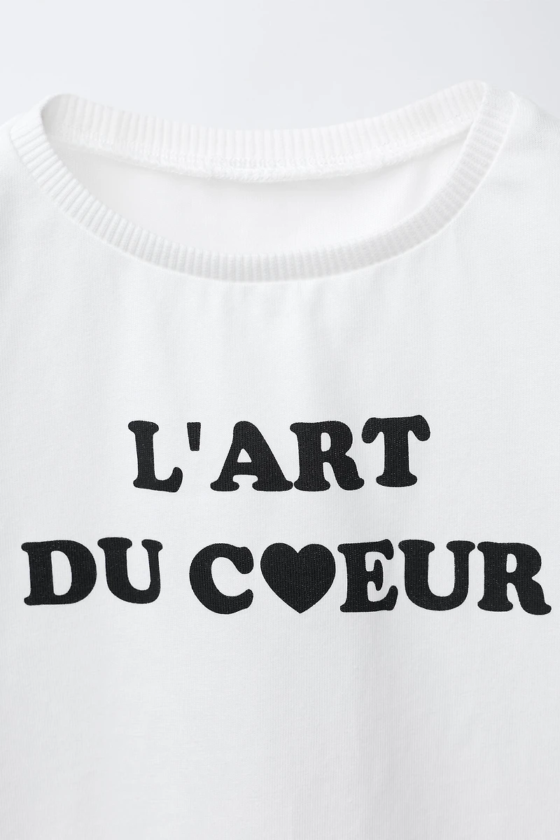 T-SHIRT À INSCRIPTION IMPRIMÉE