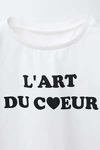T-SHIRT À INSCRIPTION IMPRIMÉE