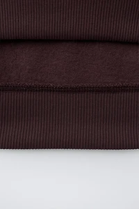 EMBROIDERED TEXT T-SHIRT AND BERMUDA SET