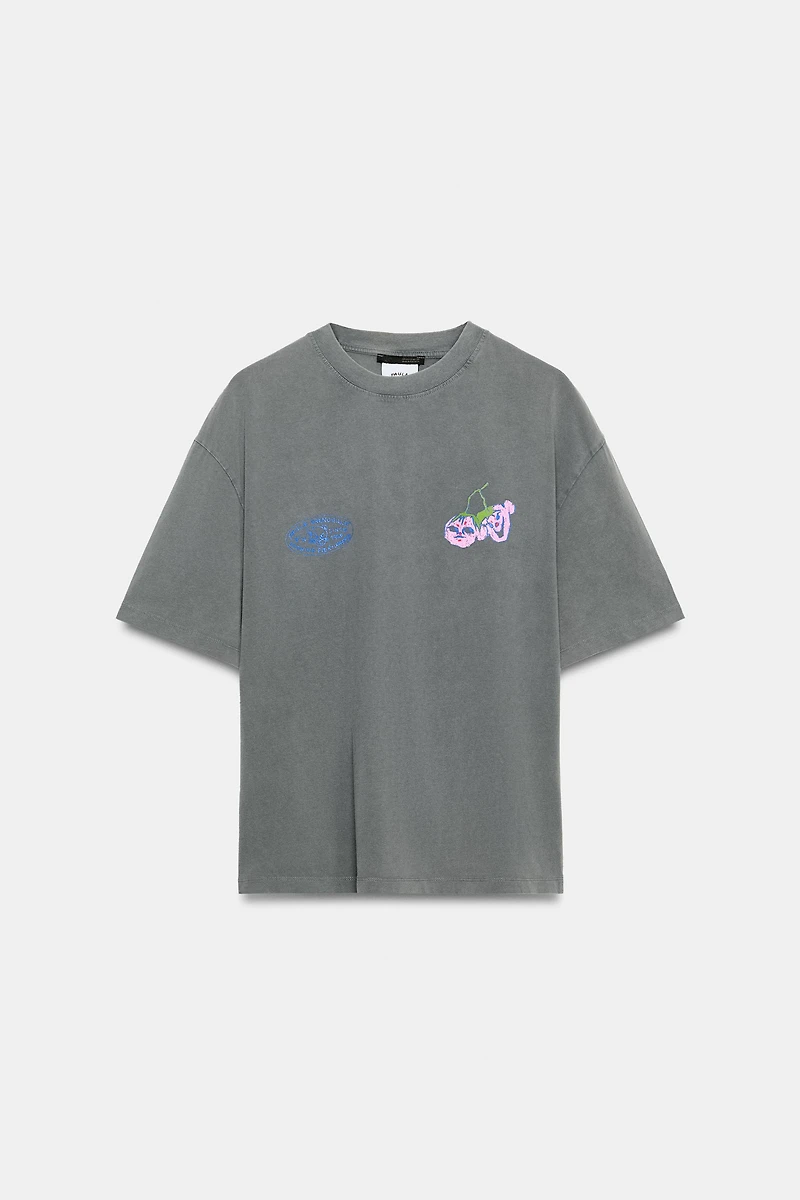 PAULA GRENOUILLE WASHED EFFECT T-SHIRT