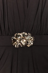 POLYAMIDE DRESS WITH HARDWARE BELT