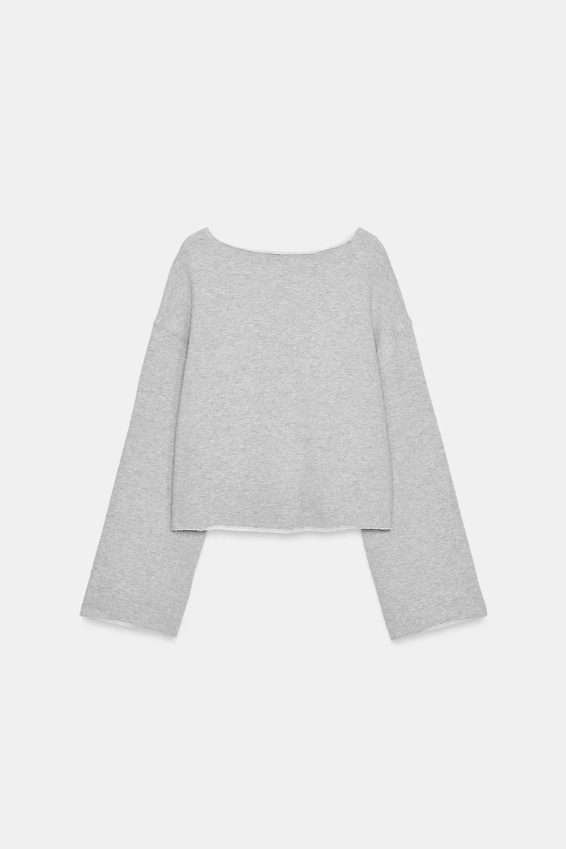 BOAT NECK SWEATSHIRT